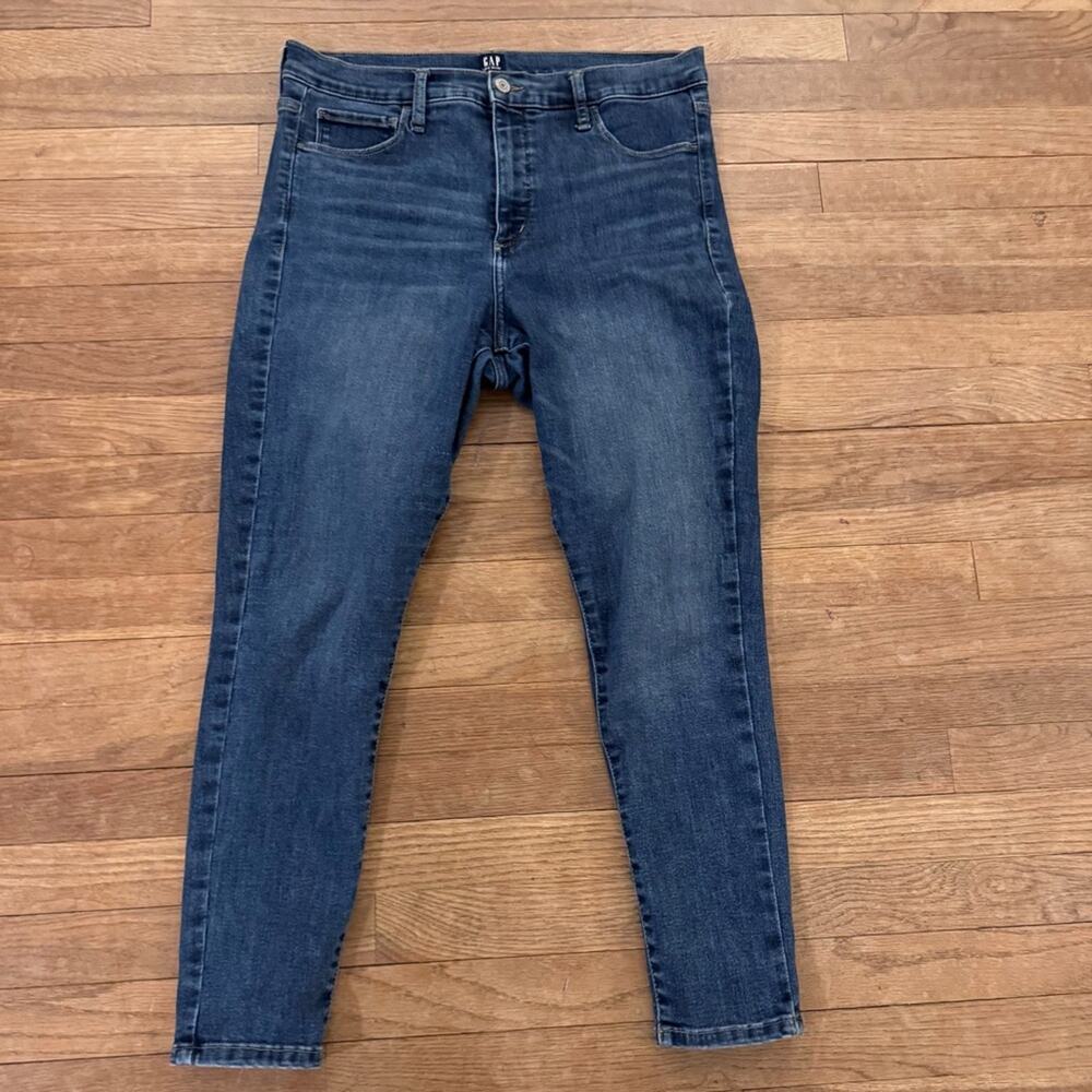 Gap Favotite Denim Skinny High-Rise Ankle Jeggings Size 32
b6